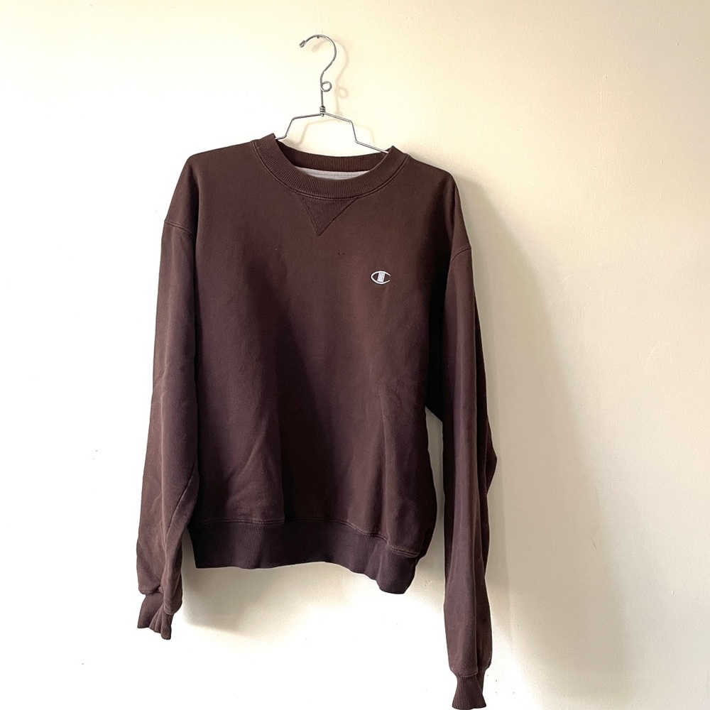 vintage brown champion sweater